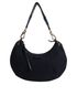 Crescent Pochette, &pound;150, Handbags, Black, Canvas, Front view